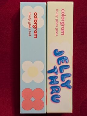 2 Colorgram Fruity Glass Tint & Glass Gloss Lip Bundle Exp 5/13/2026
